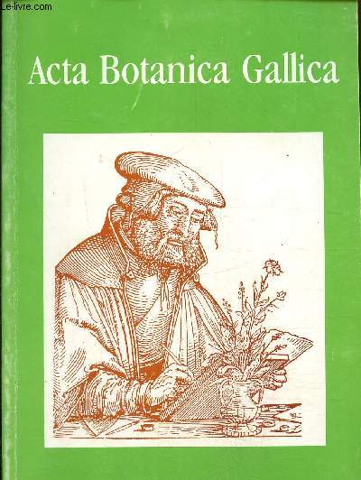 Acta Botanica Gallica- Socit botanique de France -Vol.156 N 4- Dcembre 2009- Aeras of floristic relevance for the conservation of the biodiversity in the ecotone of the NE end of the index du volume 156.