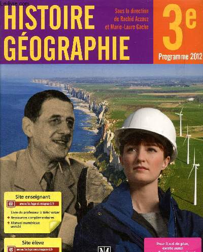 Histoire gographie 3e programme 2012, speciment enseignant + livre du professeur (extrait) a