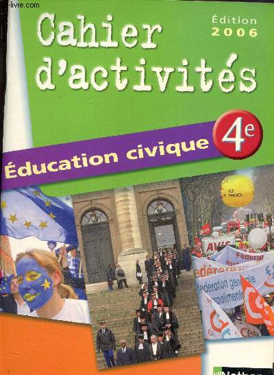 Cahier d'activits -education civique 4e