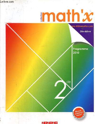 Programme 2010 seconde- Collection math'x