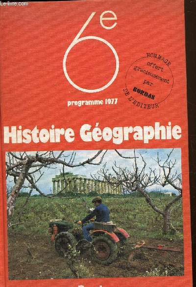 Histoire gographie 6e -programme 1977