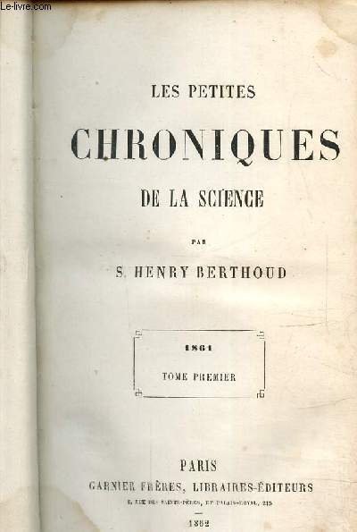 Les petites chroniques de la science, tome 1