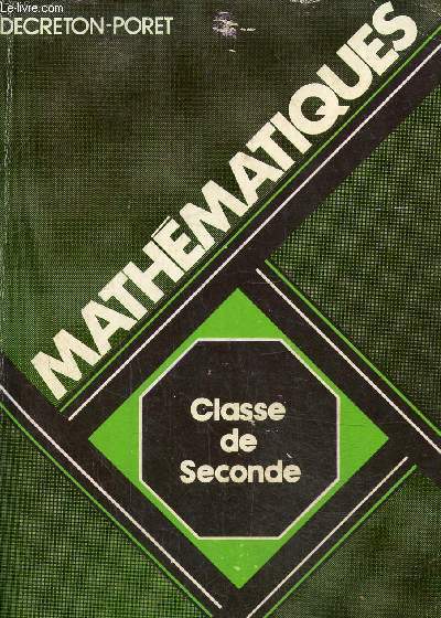 Mathmatiques, classe de seconde