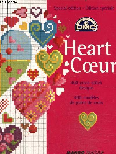 Heart Coeur 400 modles de point de croix- 400 cross-stitch designs