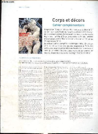 Corps et dcord cahier complmentaire du catalogue d'exposition rodin
