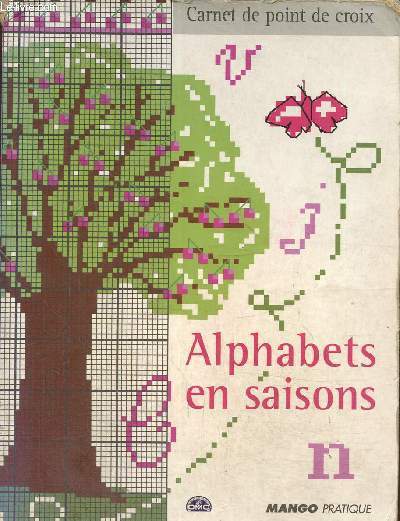 Carnet de point de croix- Alphabets en saisons