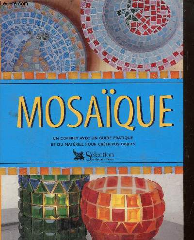 Coffret mosaque avec un guide pratique et du matriel pour crer vos objets