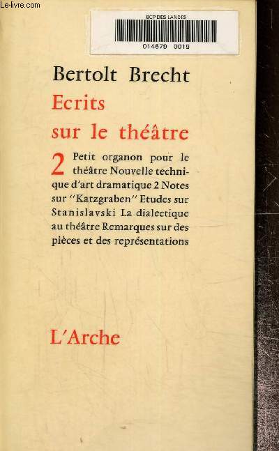 Ecrits sur le theatre