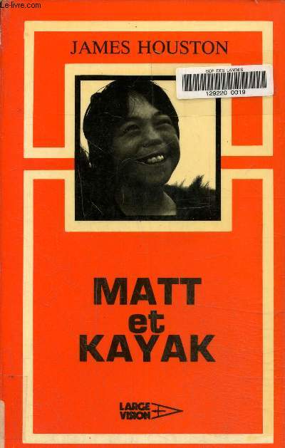 Matt et kayak. Texte en gros caractres.