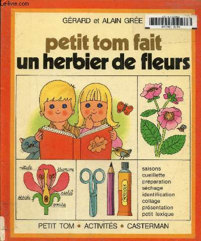 Petit Tom fait un herbier de fleurs