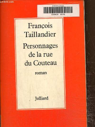 Personnages de la rue du Couteau