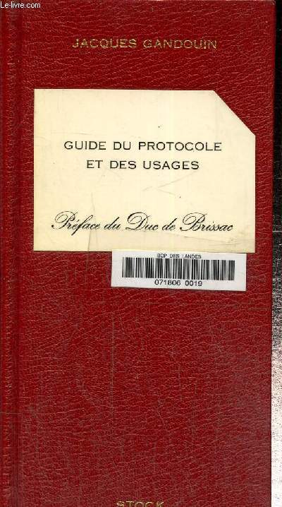 Guide du protocole et des usages