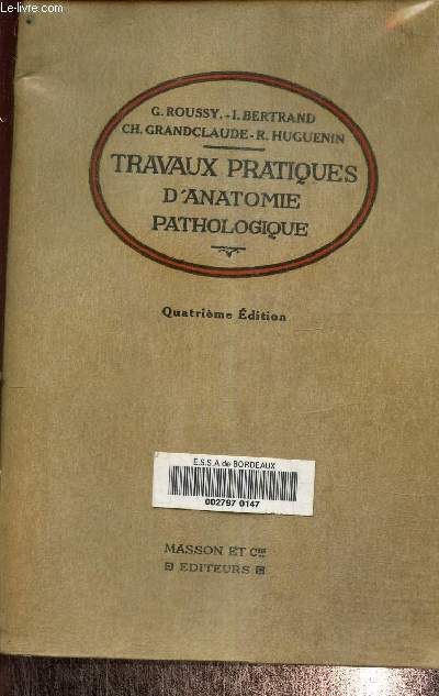 Travaux pratiques d'anatomie pathologique