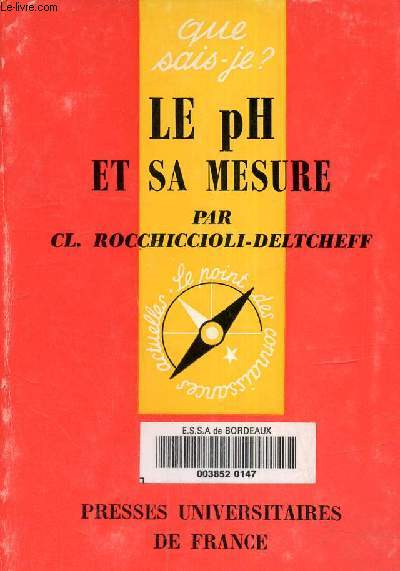 Que sais-je ? N1248: Le ph et sa mesure