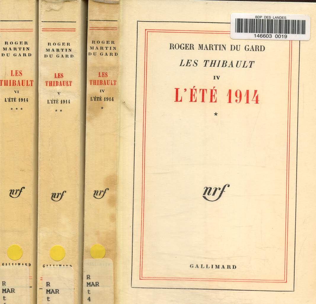 Les thibault Tome VI, V et VI: l't 1914