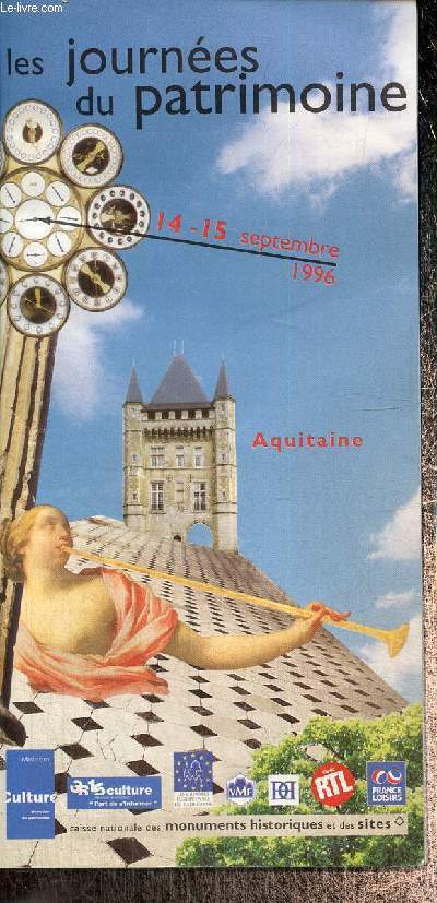 Les journes du patrimoine 14-15 septembre 1996 Aquitaine