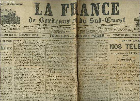 La France de Bordeaux et du Sud ouest : Mardi 28 aout 1906