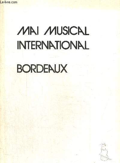 Mai musical international Bordeaux