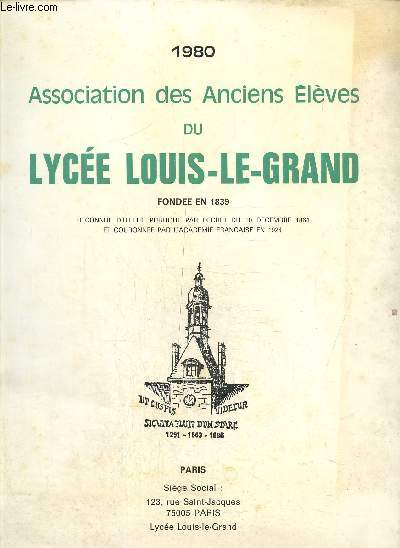 Association des anciens lves du lyce Louis le grand 1980+ Livret 1986
