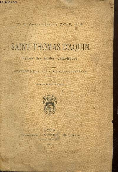 Saint Thomas d'Aquin. Patron des coles catholiques.