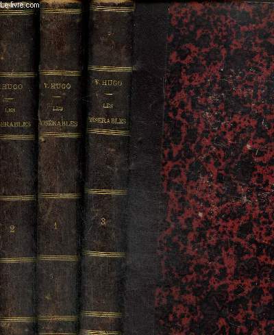 Les misrables 3 tomes en 3 volumes: en 3 volumes / Fantine + Cosette tome 1) / Marius + l'idylle rue plumet (tome 2) / Jean Valjean (tome 3)