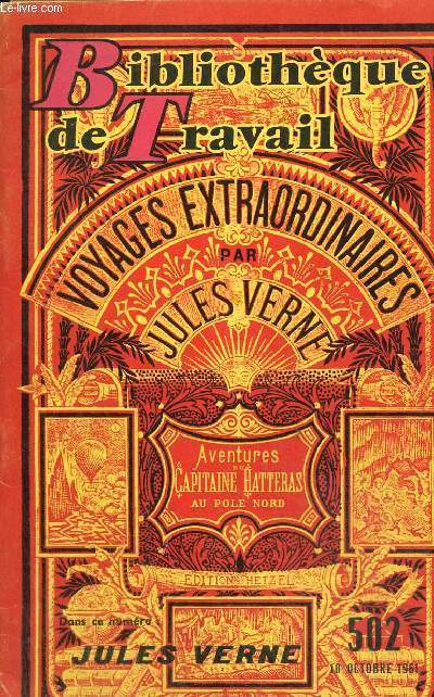 La bibliothque du travail n502, 10 octobre 1961: voyages extradorinaires par Jules Verne