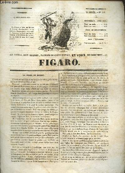 Figaro Ve anne, n359: 31 dcembre 1830. La messe de minuit-Les artilleurs et les dputs- Bourse du 23 dcembre...