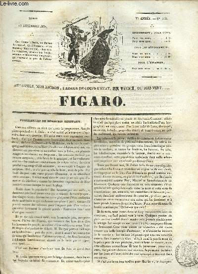Figaro Ve anne, n346: lundi 13 dcembre 1830.Funrailles de Benjamin Constant -Correspondance a M.le rdacteur du figaro- De l'opra...