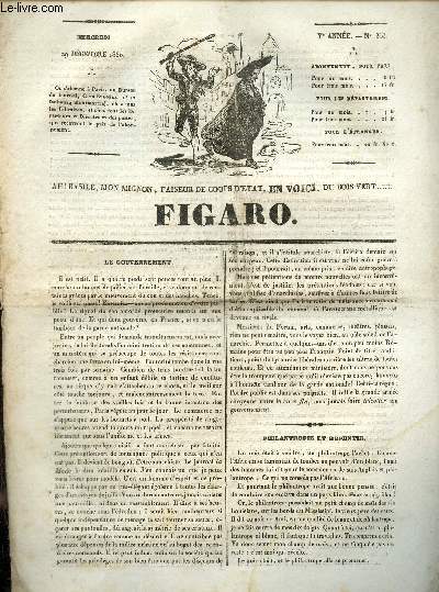 Figaro Ve anne, n363: 29 dcembre 1830. Le gouvernement -Philantropie et repentir- Le cur de Beaurepaire...