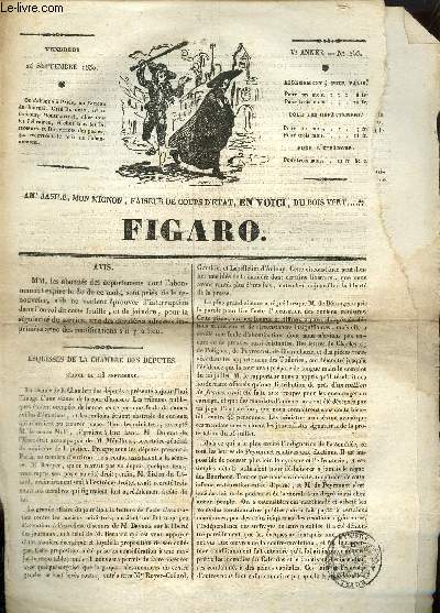 Figaro Ve anne, n265, vendredi 24 septembre 1830.