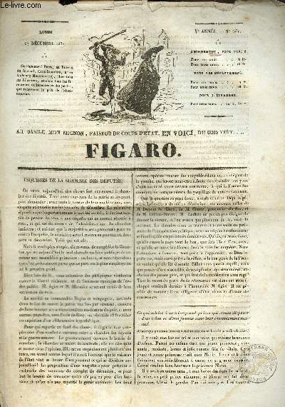 Figaro Ve anne, n361, lundi 27 dcembre 1830.Esquisses de la chambre des dputs- The rump- Trilogie.