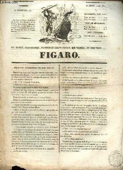Figaro Ve anne, n365, vendredi 31 dcembre 1830.Dlicates attentions de Don Miguel- La place d'armes de Varsovie-L'asile...