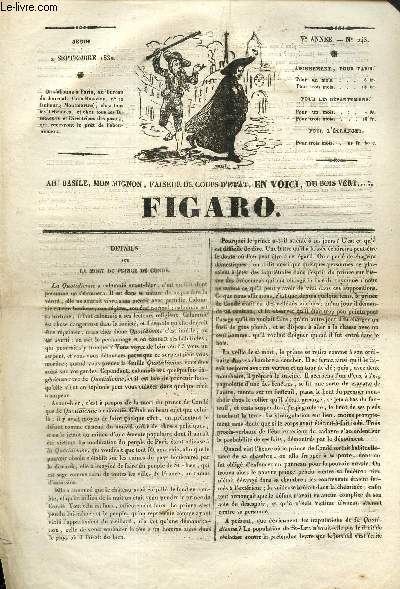 Figaro Ve anne, n243, jeudi 2 septembre 1830