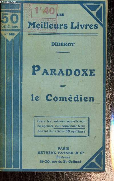 Paradoxe sur le comdien