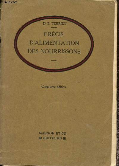 Prcis d'alimentation des nourrissons, 5eme ditions