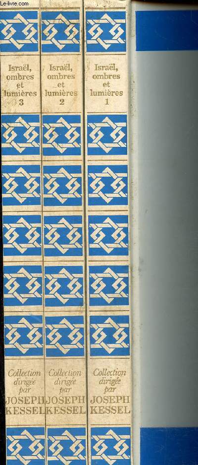 Israel ombres et lumieres en 3 volumes.