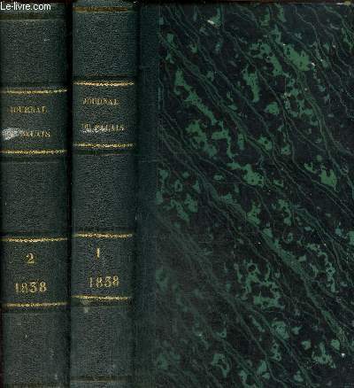 Journal du palais. Recueil le plus complet de la jusrisprudence franaise Tome I et II 1838