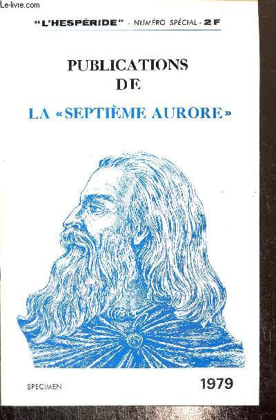 L'Hespride n spcial - Specimen - 1979 : Publications de La 