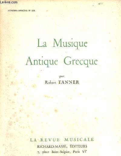 La Revue Musicale, n248 : La Musique antique grecque