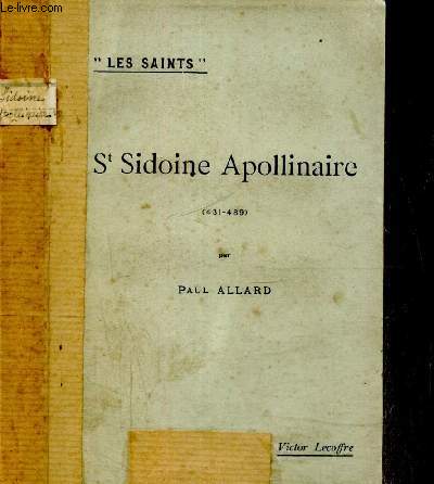 St Sidoine Apollinaire (431-489)