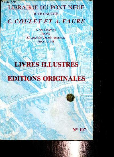 Catalogue de la Librairie du Pont Neuf, rive gauche : Livres illustrs, ditions originales n107