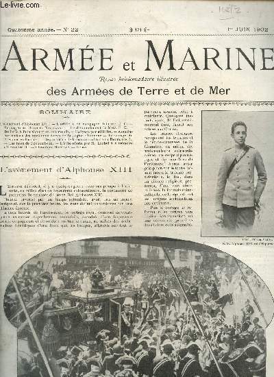 Arme et Marine : Revue hebdomadaire illustre des Armes de Terre et de Mer n22 (1er juin 1902)