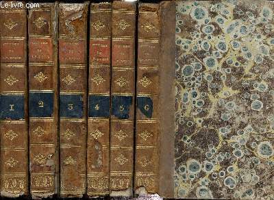 Oeuvres de J.F. Ducis, ornes du portrait de l'auteur d'aprs M.Grard - 6 volumes, tomes I, II, III, IV, V et VI