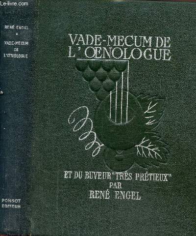 Vade-Mecum de l'oenologue et du Buveur 