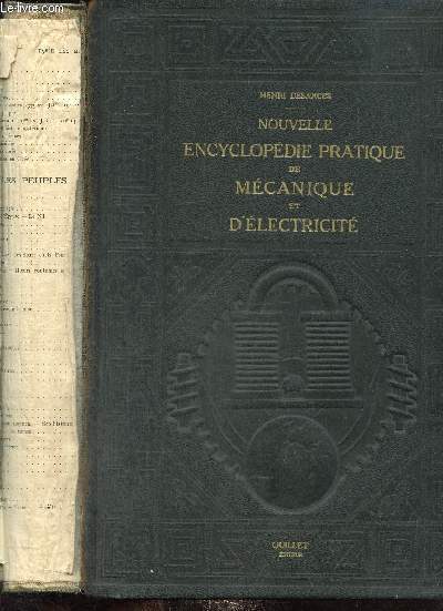 Nouvelle encylopdie pratique de mcanique et d'lectricit, tome III