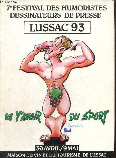 7e festival des humoristes dessinateurs de presse - Lussac 93, 30 avril - 9 mai