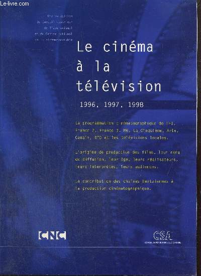 Le cinma  la tlvision : 1996, 1997, 1998