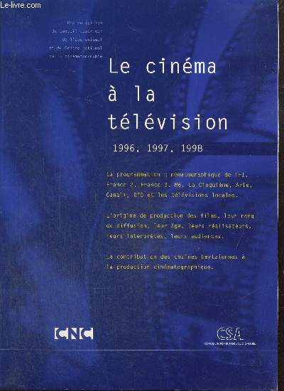 Le cinma  la tlvision : 1996, 1997, 1998