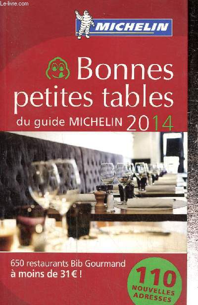 Bonnes petites tables du guide Michelin, 2014