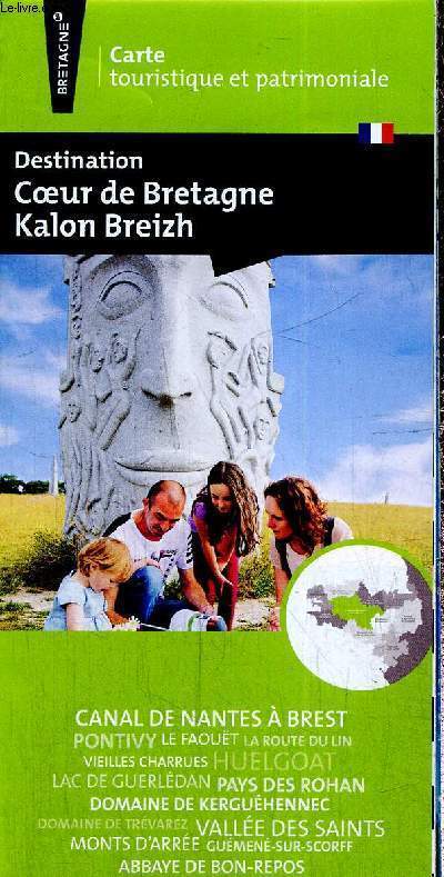 Carte touristique et patrimoniale : Coeur de Bretagne, Kalon Breizh